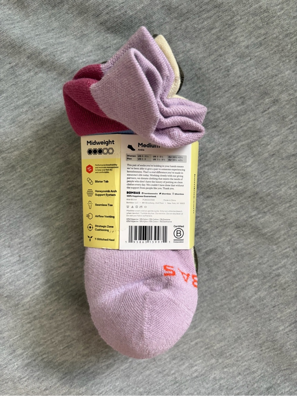Bombas 3 pack Low-Cut Sock - Picture 2 of 3